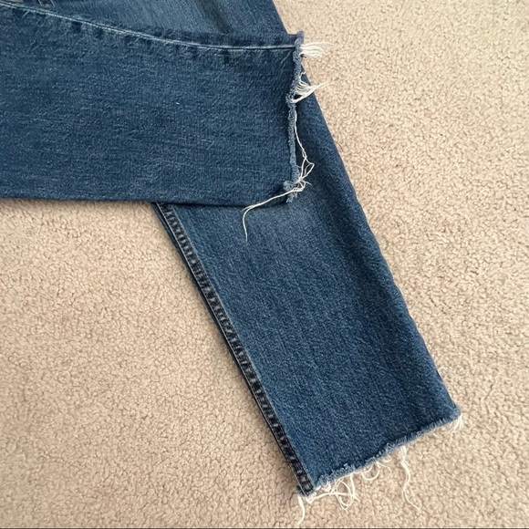 Abercrombie & Fitch Signature Collection Rip + Repair Ankle Straight Jeans - Picture 10 of 11